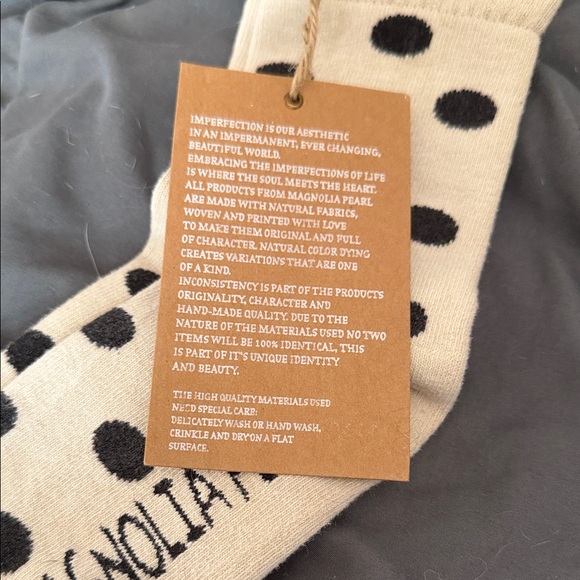 Magnolia Pearl Cream and Yellow Polka Dot Socks - Picture 3 of 3